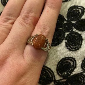 🤎Brown Sparkly Stone Ring🤎 Size 20